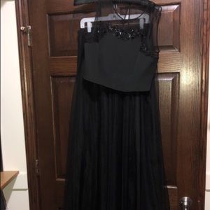 Two piece prom dress